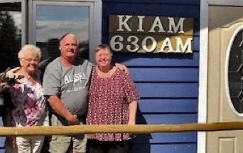 Mike Ruth Bud Carolyn outside KIAM in Alaska